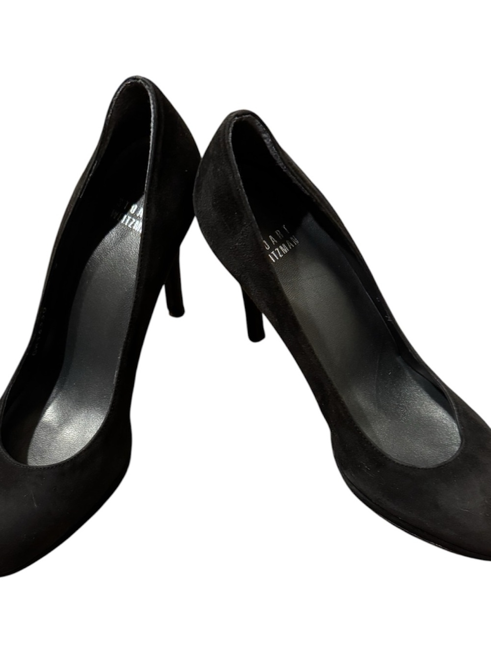 Stuart Weitzman Black Suede Classic Pump